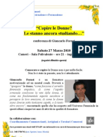 Conferenza a Cameri, Novara, Su Conoscere e Capire Le Donne - Giancarlo Fornei, Il Coach Delle Donne