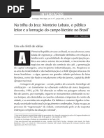 PASSIANI, E. Na Trilha Do Jeca - Monteiro Lobato, o Público Leitor...