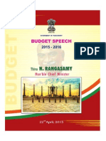 pondicherry state budget 2015-16