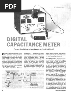 Capacitance And Inductance Meters