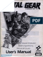 Metal Gear - Manual - MSX