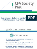CFA Society Perú - Club de Finanzas - Semana FCA 2015