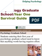 Psychology Graduate School: Year One Survival Guide