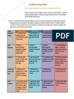 E-Portfolio Rubric