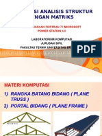 Analisa Struktur Dengan Matriks