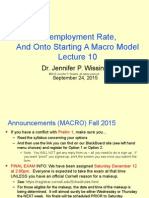 Unemployment Rate and onto starting a Macro Model