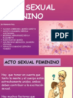 Acto Sexual Femenino 2