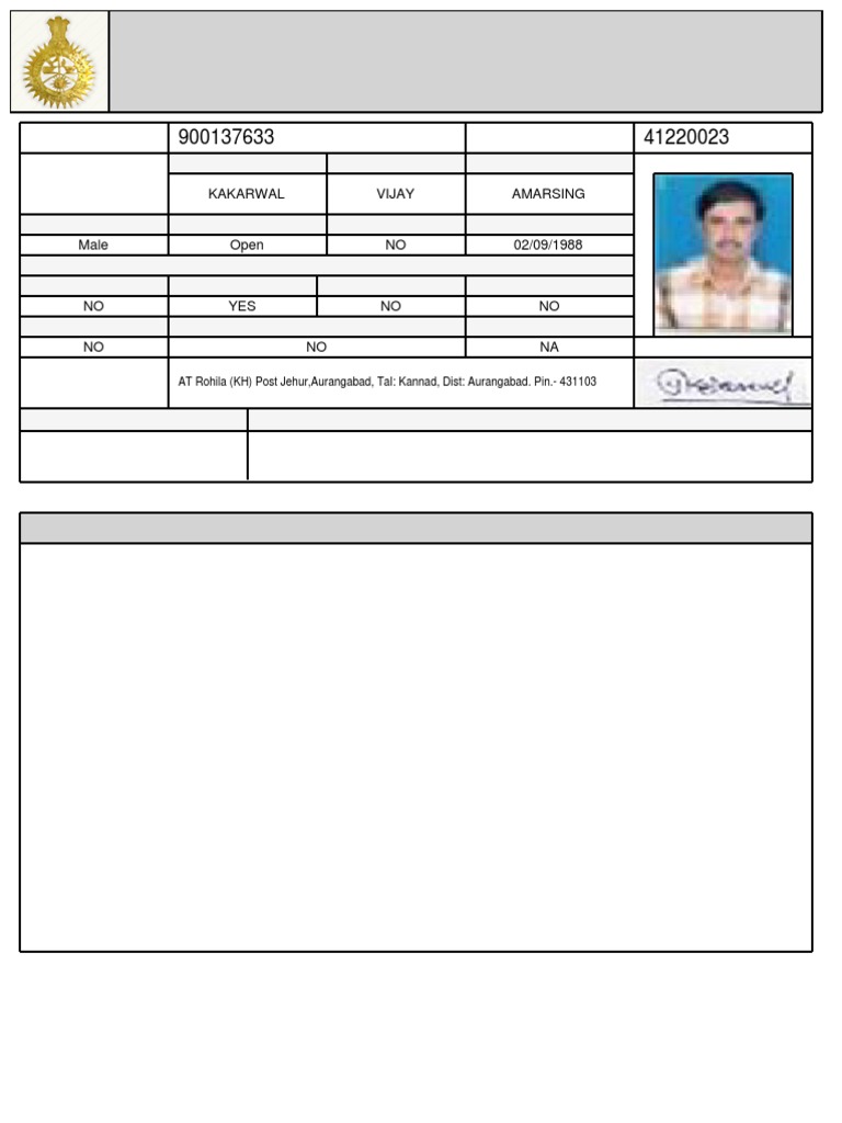 AT Rohila (KH) Post Jehur, Aurangabad, Tal: Kannad, Dist: Aurangabad ...