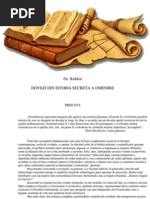 Kuhlen Os Dovezi Din Istoria Secreta A Umanitatii