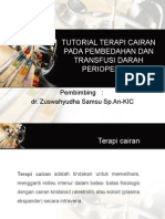 Tutorial Terapi Cairan Pada Pembedahan Dan Transfusi Darah