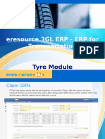 Tyre Module - Eresource 3GL ERP (ERP For Transportation)