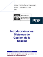 Introducción a los Sistemas de la gestión de calidad basado en la ISO 9001