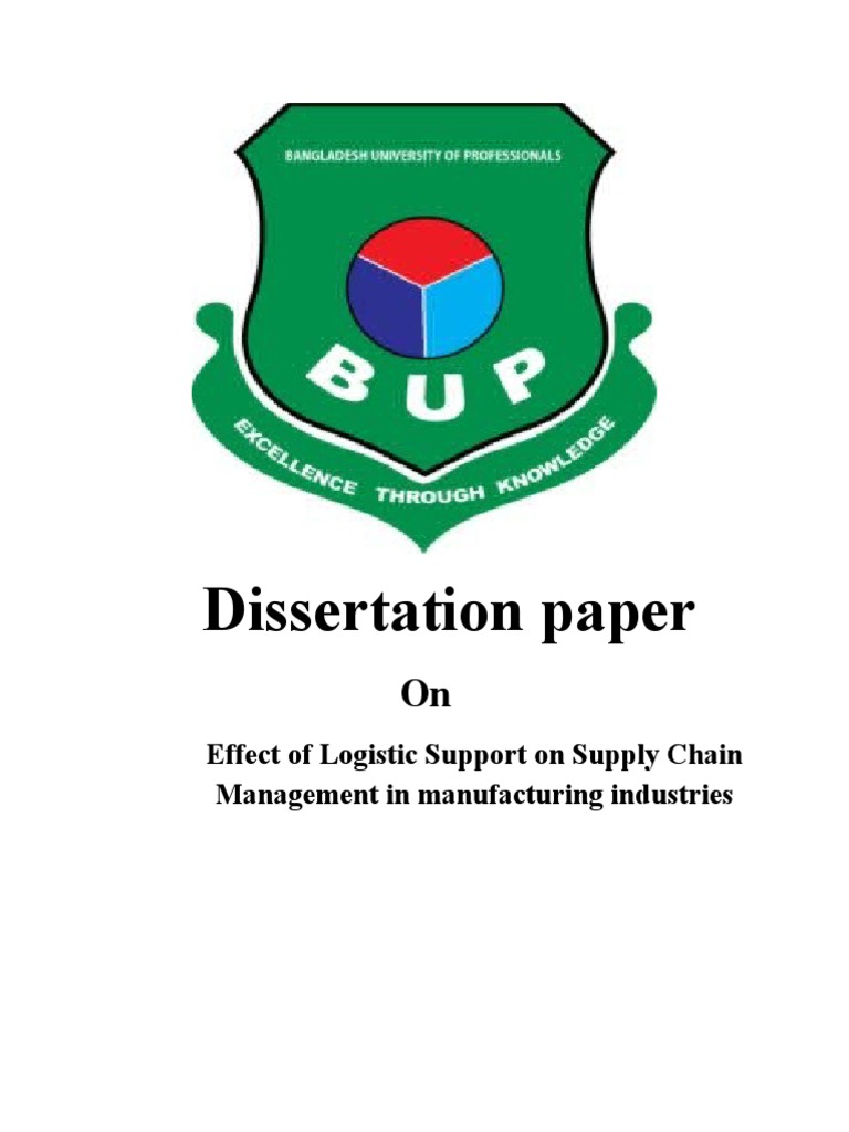 phd thesis logistics