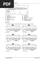 Leitura de Paquímetro em Polegadas | PDF | Metrologia