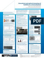 Acoustical and optical tweezing of bubbles in a microchannel