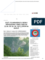 Izlet I Planinarenje U Bosni I Hercegovini I Crnoj Gori Od 22.06. Do 28. 06 PDF