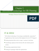 Information Technology For HR Planning: Strategic Human Resources Planning