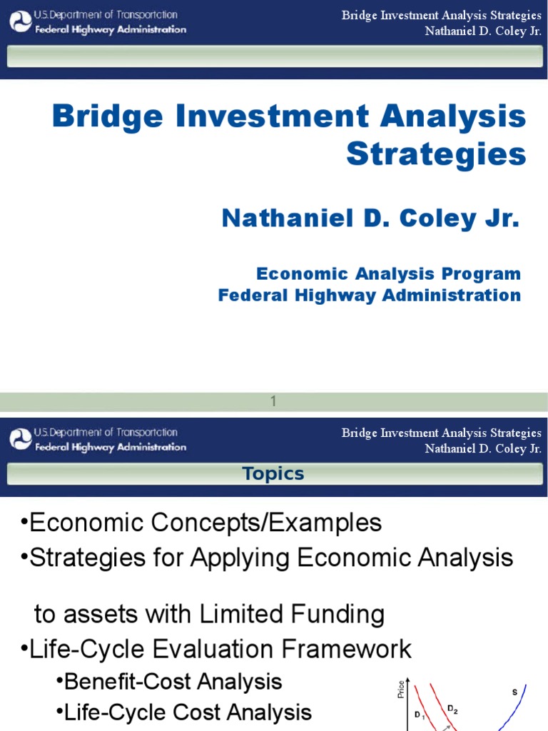 Bridge Investment Analysis Strategies CostBenefit Analysis