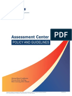 Assessment Center: Policy and Guidelines