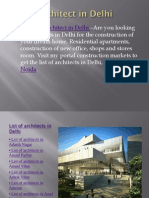 Architect in Delhi PDF