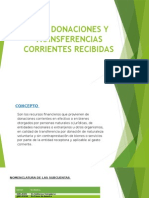 4401 Donaciones y Transferencias Corrientes Recibidas
