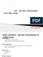 Gati Limited - at The Threshold of A Big Leap