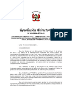 Resolución Directoral