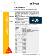 Sikagrout 428 FS: Fast-Setting and High-Strength, Cementitious Precision Grout