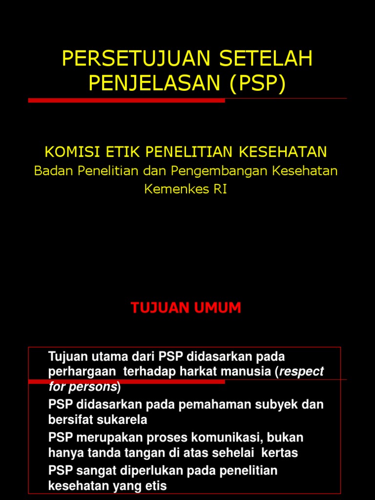 Proses Persetujuan Penelitian Kesehatan | PDF | Pengembangan Diri