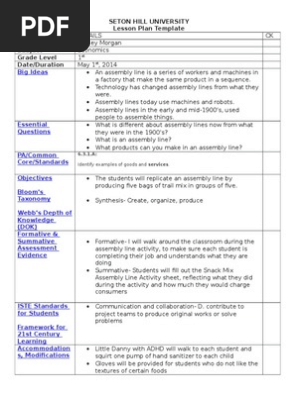 economics lesson plan