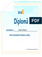 Training BaniIQ - Diploma Obtinuta