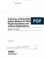 A Survey of Nonuniform Inflow Models For Rotorcraft Flight Dynamics and Control Applications