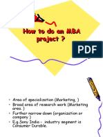 How to Do an MBA Project 3