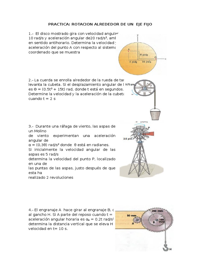 Rotacion Alrededor de Un Eje | PDF