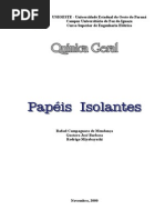 Papeis isolantes