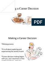 Making a Career Decision