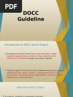 DOCC Guideline for Project Preparation