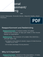 congressional reapportionment- redistricting