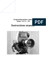 KINOR 16CX-2M 16mm Motion Picture Camera Instruction Manual