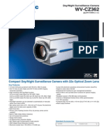 WV-CZ362: Compact Day/Night Surveillance Camera With 22x Optical Zoom Lens