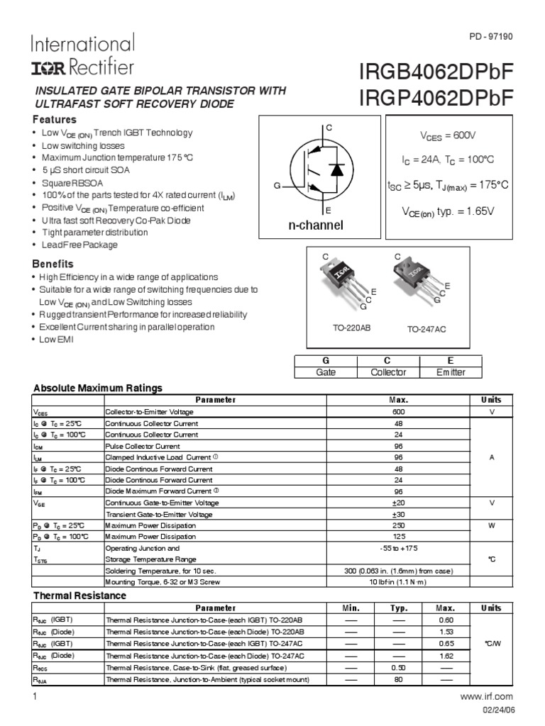 datasheet igbt Electrical Resistance And Conductance Electrical
