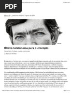 Último telefonema para o cronópio | piauí_95 [revista piauí] pra quem tem um clique a mais