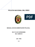 Manual documentación policial