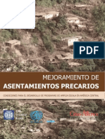 Mejoramientos de Asentamientos Precarios Condiciones para El Desarrollo de Programas de Amplia Escala en America Central