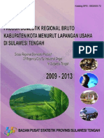 PDRB Kabupaten Kota Menurut Lapangan Usaha Sulawesi Tengah 2009 2013 PDF