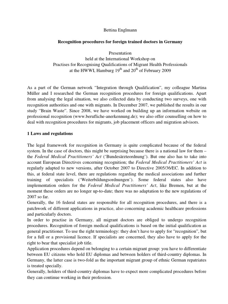 A Dentist in Germany PDF Physician Specialty (Medicine)