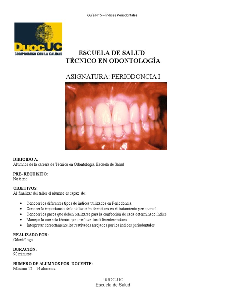 PSR y Periodontograma | PDF | Diente humano | Odontología