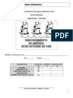 Examen 1er Bim Primer Grado