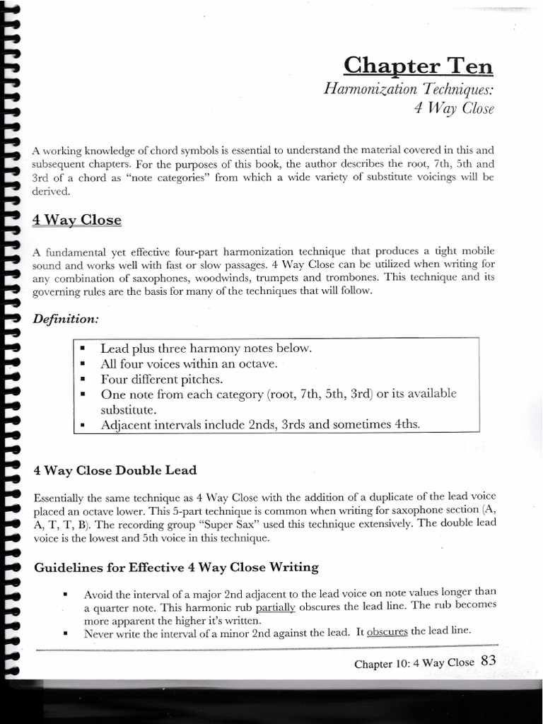 Voicing Big Band PDF Harmony Interval (Music)