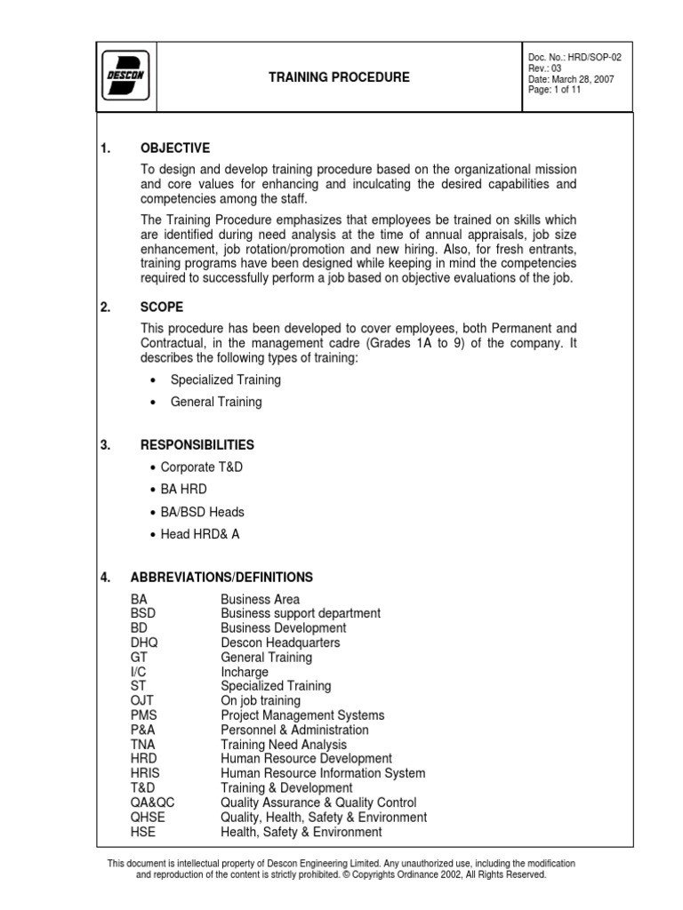 Training Procedure Performance Appraisal Mentorship